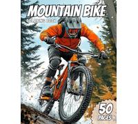 Mountain Bike Coloring Book for All Ages: 50 Awesome Mountain Biking Designs to get your Adrenalin Flowing!