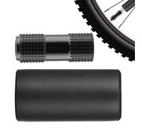 Mountain Bike Inflator, Tyre Head, Quick Inflation Pump, Outdoor Cycling Accessories for Riding Enthusiasts, Outdoor Sports, Professionals, Beginners, Black and Silver Colored