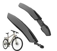 Mountain Bike Mud Guard - Front and Rear Adjustable Splash Guards for 24/26/27.5 inch Bicycles - Bicycle Mudguards | Clip-on Mud Guard for Mountain Bikes Road Bike City Bikes