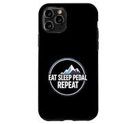 Mountain Biking Cyclist Eat Sleep Pedal Repeat Coque pour iPhone 11 Pro
