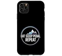Mountain Biking Cyclist Eat Sleep Pedal Repeat Coque pour iPhone 11 Pro Max