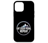Mountain Biking Cyclist Eat Sleep Pedal Repeat Coque pour iPhone 12 Mini