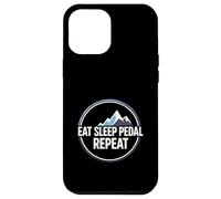 Mountain Biking Cyclist Eat Sleep Pedal Repeat Coque pour iPhone 12 Pro Max