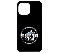 Mountain Biking Cyclist Eat Sleep Pedal Repeat Coque pour iPhone 13 Pro Max