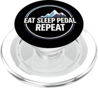 Mountain Biking Cyclist Eat Sleep Pedal Repeat PopSockets PopGrip pour MagSafe