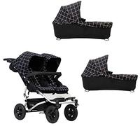 Mountain Buggy Duet Buggy V3 Poussette double + 2 nacelles - Grid
