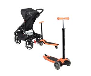 Mountain Buggy Freerider Trottinette Orange - Accessoire Pratique pour Poussette