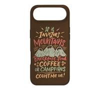 Mountain Camp Feu de Camp Petit Déjeuner Nourriture Café et Camping Coque pour iPhone Air