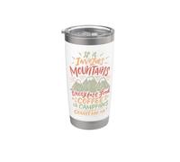 Mountain Camp Feu de camp Petit Déjeuner Nourriture Café et Camping Gobelet isotherme en acier inoxydable double paroi