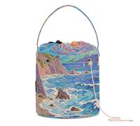 Mountain Clouds Beauty Sacs de crochet avec trous Sac fourre-tout de rangement pour aiguilles Regalos para tejer