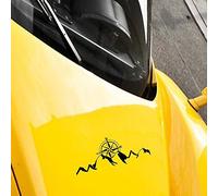 Mountain Compass Sun Rising Fun Fun Windows Bumper Vinyl Decal Sticker 14.7cm x 6.2cm - Noir