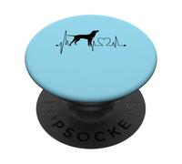 Mountain Cur Dog My Heartbeat EKG Les Chiens sont Mon Cardio PopSockets PopGrip Adhésif