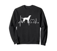 Mountain Cur Dog My Heartbeat EKG Les Chiens sont Mon Cardio Sweatshirt