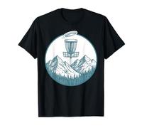 Mountain Disc Panier de Golf Scène de Disque Volant T-Shirt