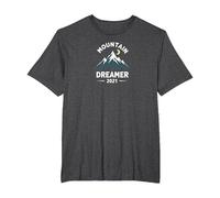 Mountain Dreamer 2021 Nuit étoilée aventureuse T-Shirt, Homme Grandes Tailles, Chiné Foncé, 5X Tall
