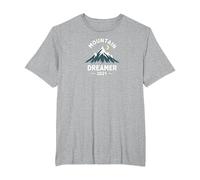 Mountain Dreamer 2021 Nuit étoilée aventureuse T-Shirt, Homme Grandes Tailles, Gris Chiné, 6X Tall