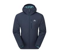Mountain Equipment - Veste stretch et coupe-vent - Aerotherm Hooded M Jacket Blue Nights pour Homme en Softshell - Taille L - Bleu Bleu L