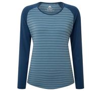 Mountain Equipment - Women's Redline L/S Tee - Haut à manches longues - 36 - bluefin stripe / denim blue