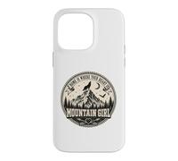 Mountain Girl Wilderness Wolf Moon Cadeau d'aventure en Plein air Coque pour iPhone 14 Pro Max