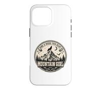 Mountain Girl Wilderness Wolf Moon Cadeau d'aventure en Plein air Coque pour iPhone 16 Pro Max