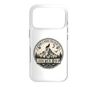 Mountain Girl Wilderness Wolf Moon Cadeau d'aventure en Plein air Coque pour iPhone 17 Pro