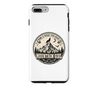 Mountain Girl Wilderness Wolf Moon Cadeau d'aventure en Plein air Coque pour iPhone 7 Plus/8 Plus