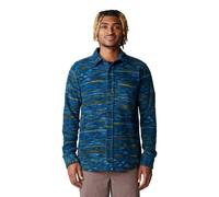 Mountain Hardwear - Microchill Long Sleeve Shirt - Chemise homme Dark Caspian Stria Print - M