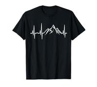 Mountain Heart Beat - Mountain Lover, Pulse, Randonnée, Grimpeur T-Shirt