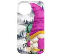 Mountain Hike GNOME with Pine Tree Pattern for Hiking Mom Coque pour iPhone 15