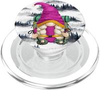 Mountain Hike GNOME with Pine Tree Pattern for Hiking Mom PopSockets PopGrip pour MagSafe