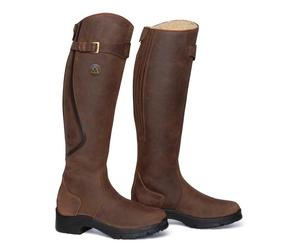 Mountain Horse Bottes d'équitation Snowy River marron en cuir pleine fleur & doublure chaude RR (44/ 34-37)