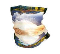 Mountain Lake View Sunny Day Nature Foulard de sport tendance et polyvalent, doux et léger, adapté à diverses activités sportives
