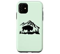 Mountain Landscape Buffalo American Bison Western Coque pour iPhone 11