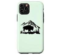 Mountain Landscape Buffalo American Bison Western Coque pour iPhone 11 Pro
