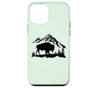 Mountain Landscape Buffalo American Bison Western Coque pour iPhone 12 Mini