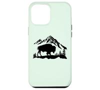 Mountain Landscape Buffalo American Bison Western Coque pour iPhone 12 Pro Max