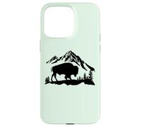 Mountain Landscape Buffalo American Bison Western Coque pour iPhone 15 Pro Max