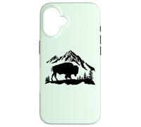 Mountain Landscape Buffalo American Bison Western Coque pour iPhone 16
