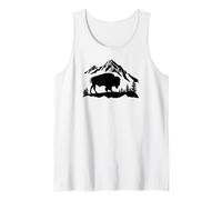 Mountain Landscape Buffalo American Bison Western Débardeur