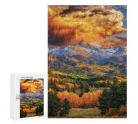 Mountain Landscape with Clouds Puzzle 1000 Pièces Educa Jouet en Bois Cadeau Unique Décoration Intérieure Jeu Éducatif Challenge Toy Adultes Et Enfants À Partir De 14 Ans 300 PCS
