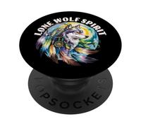 Mountain Landscape Wolf Wild Wildlife Nature PopSockets PopGrip Adhésif
