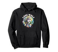 Mountain Landscape Wolf Wild Wildlife Nature Sweat à Capuche