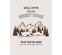 Mountain Memories Guest Book: Rustic Sign-In Book for Visitors, Nature Lovers, and Mountain Town Getaways
