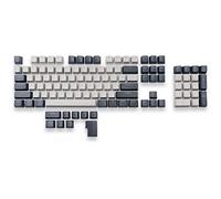 MOUNTAIN Mineral PBT Jeu de Touches Double Shot pour commutateurs MX Profil OEM 113 Touches US ANSI + ISO Addon (Obsidian A)