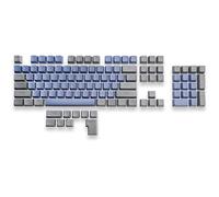 Mountain Mineral PBT Lot de 113 capuchons de touches pour interrupteur MX Profil OEM US-ANSI + Addon ISO (Dolomite B, bleu-gris)
