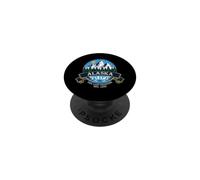 Mountain Nature Alaska Vacation État de l'Alaska PopSockets PopGrip Adhésif
