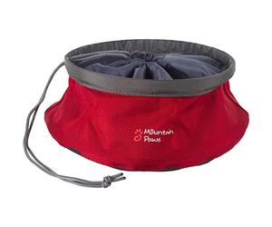 Mountain Paws Gamelle Pliable Unisexe pour Chien Rouge Taille L