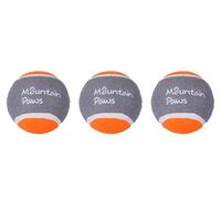 Mountain Paws Lot de 3 balles de Tennis pour Chien Haute visibilité et résistantes, Orange