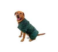 Mountain Paws Peignoir de séchage pour Chien | Serviette en Microfibre | Peignoir Super Absorbant pour Chien ou Chiot avec col/Capuche réglable et Sangle de Ventre | Super Doux | Séchage Rapide
