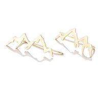 Mountain Peak Crawler Boucles d'oreilles de Montagne Alpinistes Envelopper Boucle d'oreille, Couleur Or Confortable et pratiqueDurability